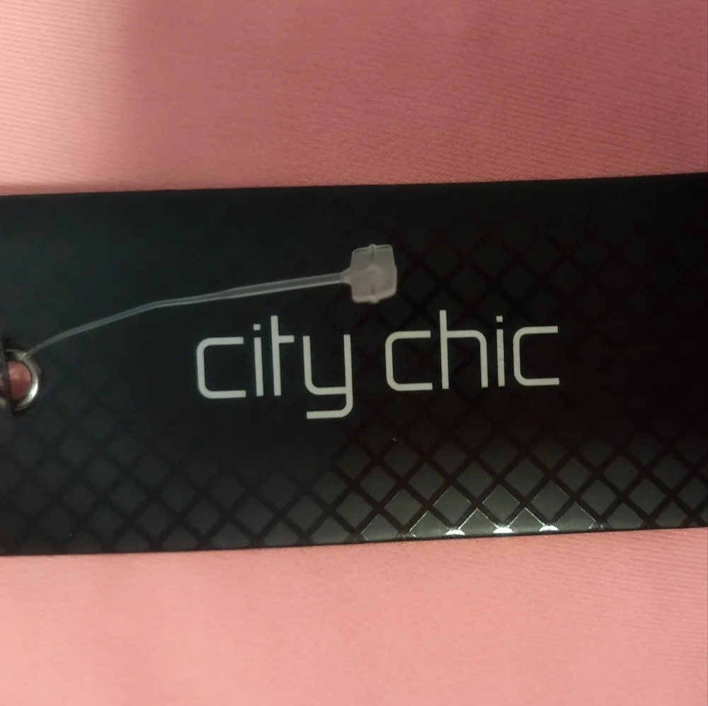 New Peach Ruffle Wrap Dress / Size 2X - Picture 8 of 12